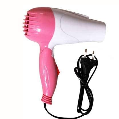 Nova Foldable Hair Dryer NV-1290 | Portable Hair Dryer for Daily Styling (Random Color)