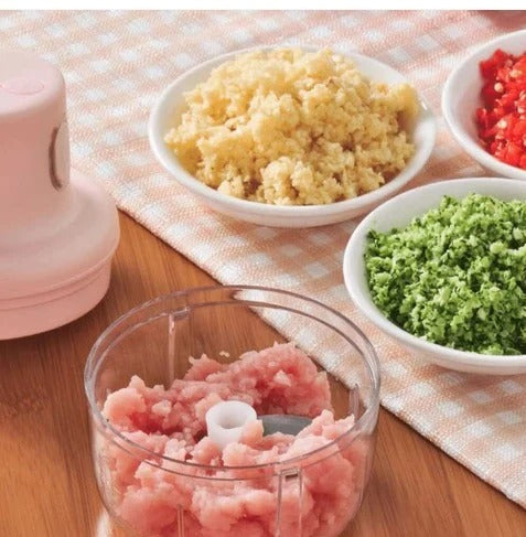 Mini Food Chopper – Portable USB Rechargeable Vegetable, Garlic & Meat Grinder (250ml)
