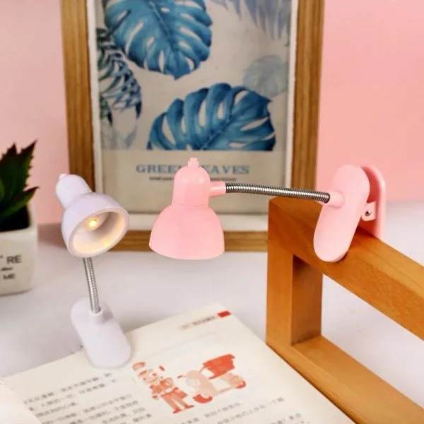 Mini Book Light with Clip | Portable LED Reading Lamp | Eye Protection Night Light (Random Color)
