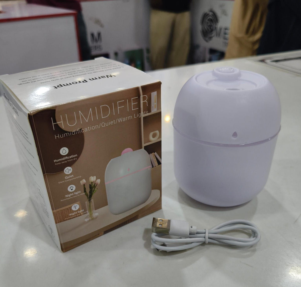 USB Mini Portable Air Humidifier | Cool Mist Diffuser for Daily Refreshment