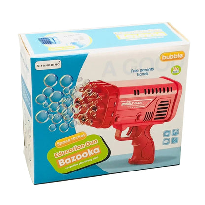 Feast Boom Bubble Gun for Kids - With Bubble Solution Bottle (Random Color)