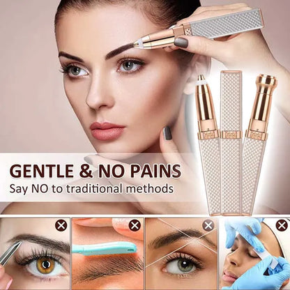 2-in-1 Flawless Eyebrow & Upper Lip Trimmer | USB Rechargeable
