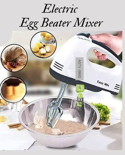 7-Speed Electric Hand Mixer – Multi-Speed Handheld Egg Beater for Baking & Kitchen Use