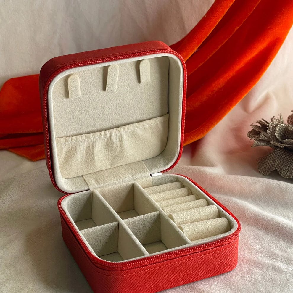 QSJ-178 Mini Jewelry Organizer | Compact Storage Box for Women (Random Color)
