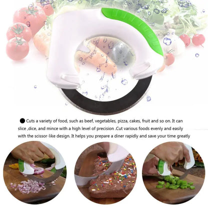 Circular Rolling Knife | Stainless Steel Round Kitchen Cutter