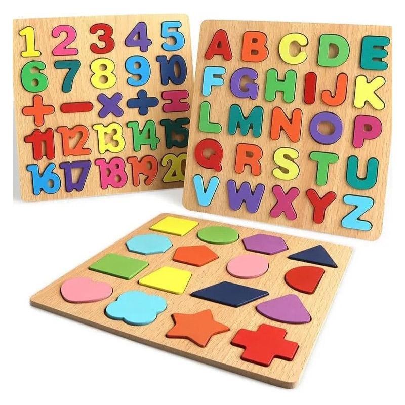 Wooden ABC Puzzle Set for Kids