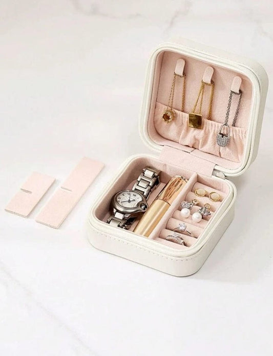 QSJ-178 Mini Jewelry Organizer | Compact Storage Box for Women (Random Color)