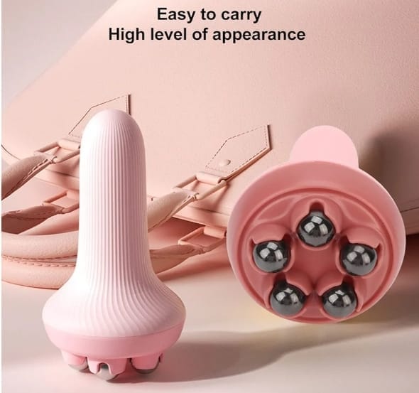 360 Roller Manual Hand Massager Ball | Full Body Pain Relief - Neck, Back, Shoulder, Leg & Foot (Random Color)