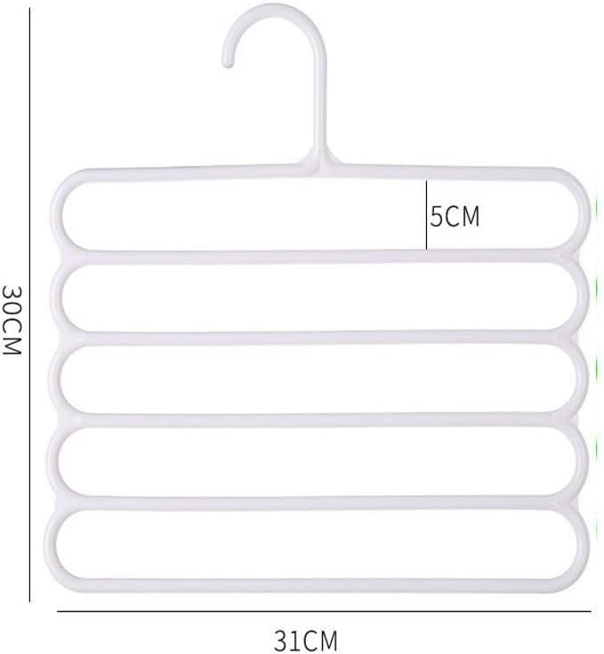 5-Layer Green Plastic Hanger for Small Homes