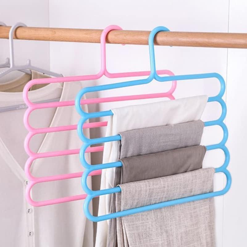 5-Layer Green Plastic Hanger for Small Homes