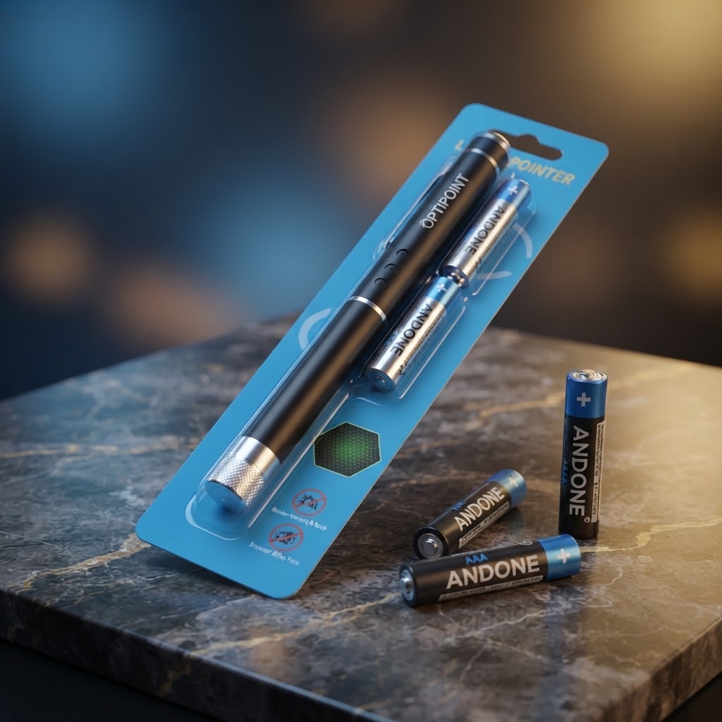 Powerful Green Laser Pointer – Bright Beam, Compact Metal Body