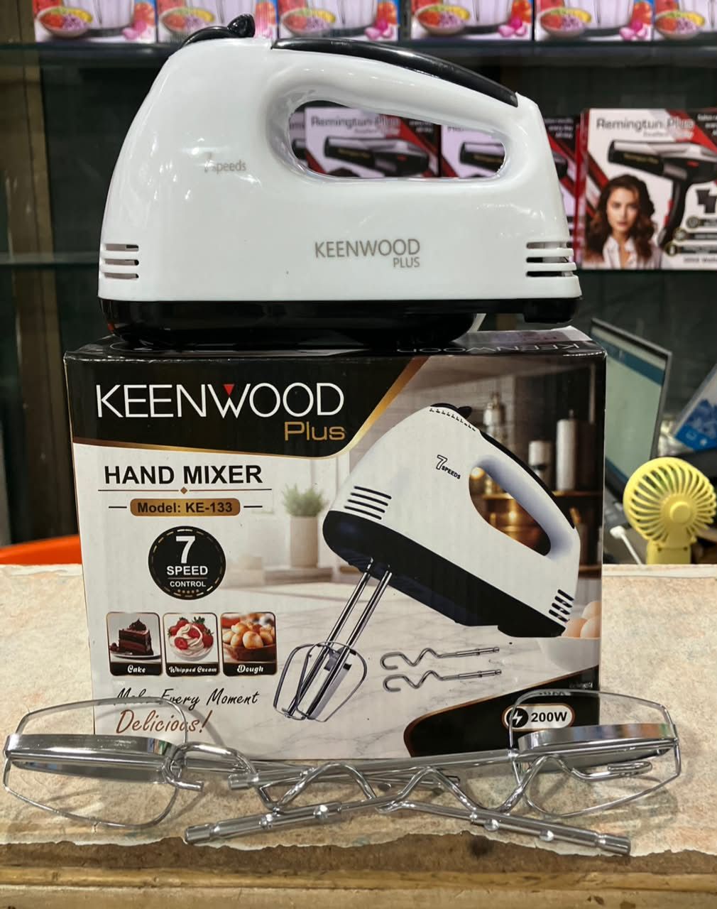 7-Speed Electric Hand Mixer – Multi-Speed Handheld Egg Beater for Baking & Kitchen Use