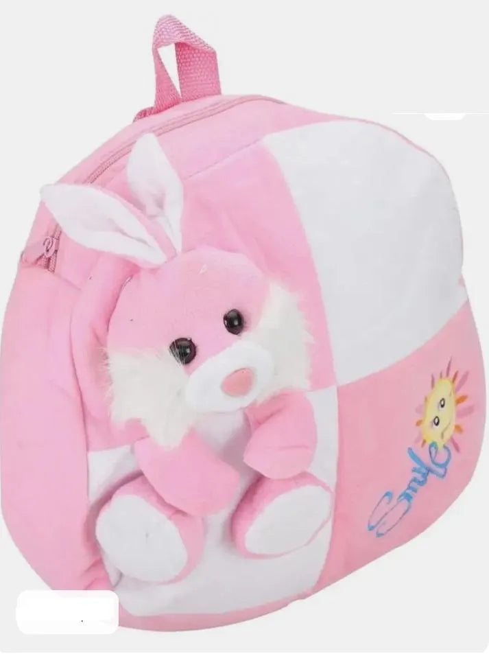 Pink Plush Bunny Backpack