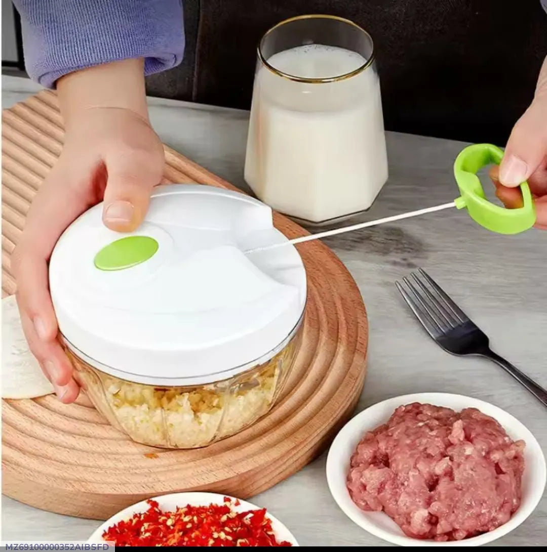 Manual Food Chopper – ABS Plastic Kitchen Tool