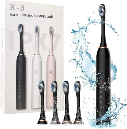 X-3 Sonic Electric Toothbrush with Replacement Heads