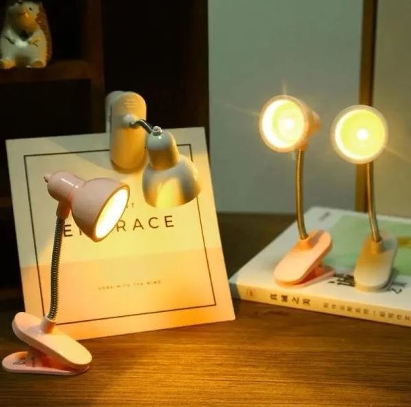 Mini Book Light with Clip | Portable LED Reading Lamp | Eye Protection Night Light (Random Color)