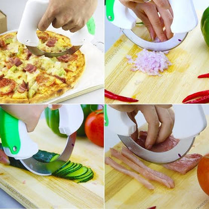 Circular Rolling Knife | Stainless Steel Round Kitchen Cutter