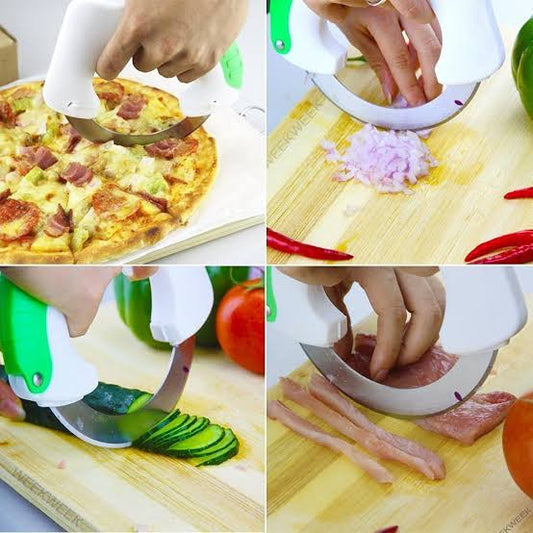 Circular Rolling Knife | Stainless Steel Round Kitchen Cutter