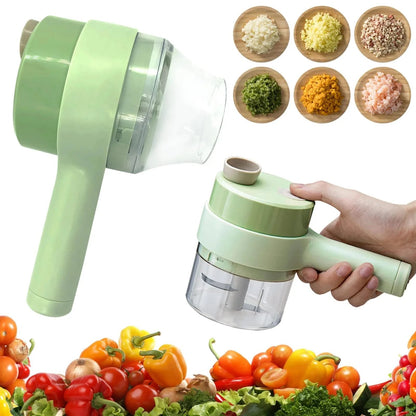 Electric Handheld Vegetable Cutter & Slicer – Multifunctional Food Chopper Kitchen Tool