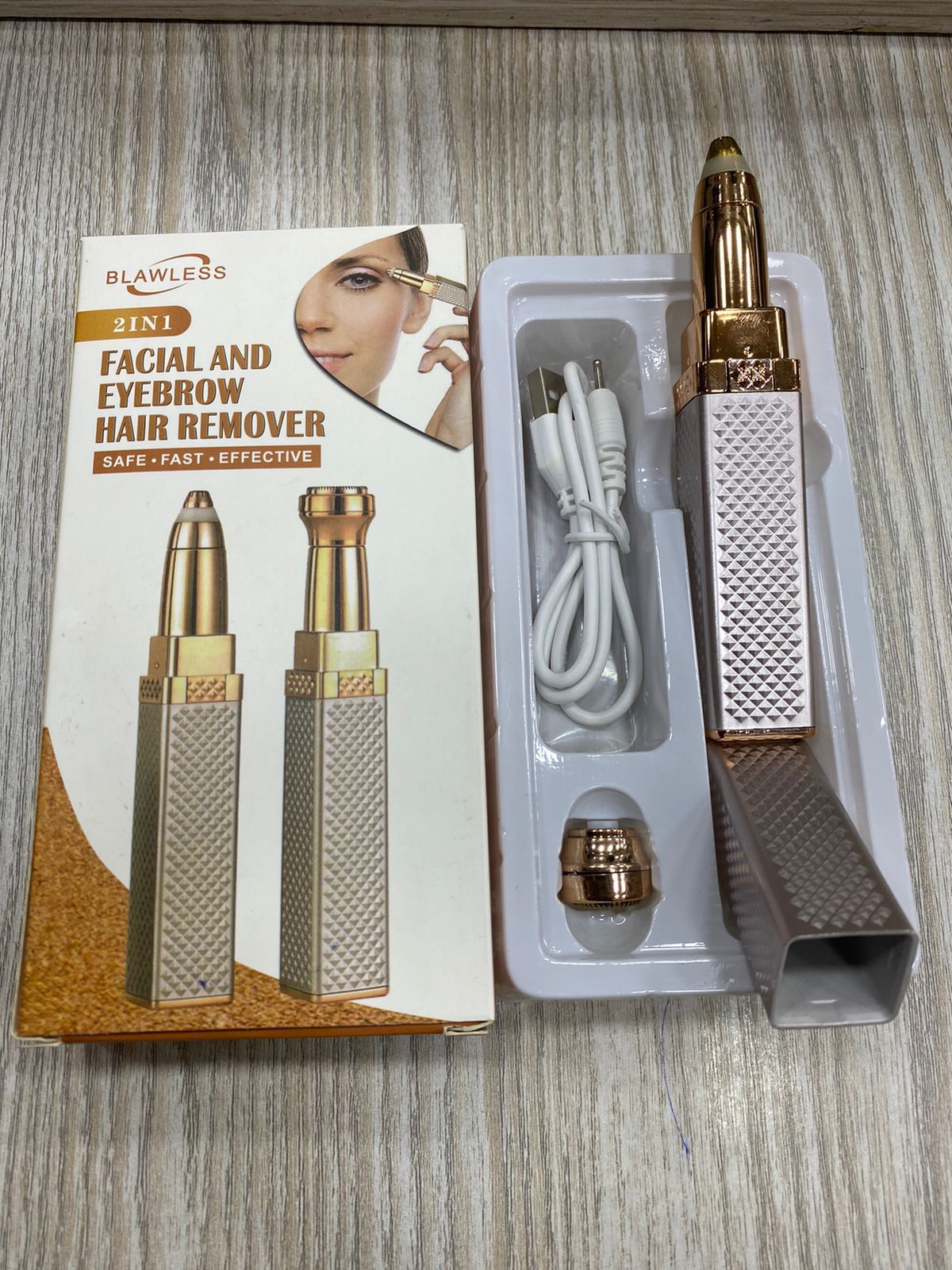 2-in-1 Flawless Eyebrow & Upper Lip Trimmer | USB Rechargeable