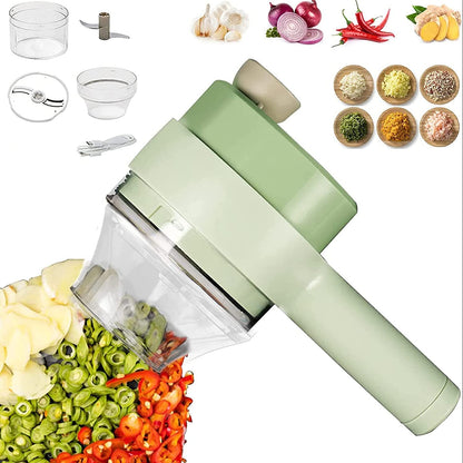 Electric Handheld Vegetable Cutter & Slicer – Multifunctional Food Chopper Kitchen Tool