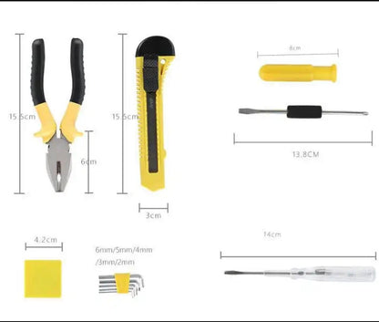 8 Pcs Professional Tool Set with Storage Box – Hardware & Daily Repair Kit