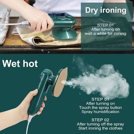 Portable Steam Iron | Professional Travel Iron with Steam & Spray