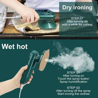 Portable Steam Iron | Professional Travel Iron with Steam & Spray