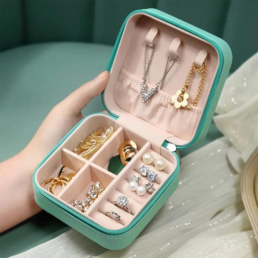 QSJ-178 Mini Jewelry Organizer | Compact Storage Box for Women (Random Color)
