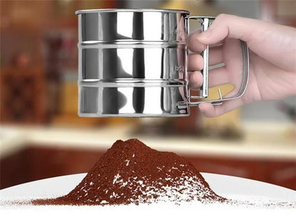 Stainless Steel Flour Sifter for Baking & Kitchen Use